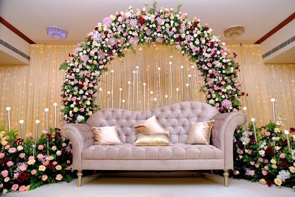 Simple and elegant Wedding Stage Decoration